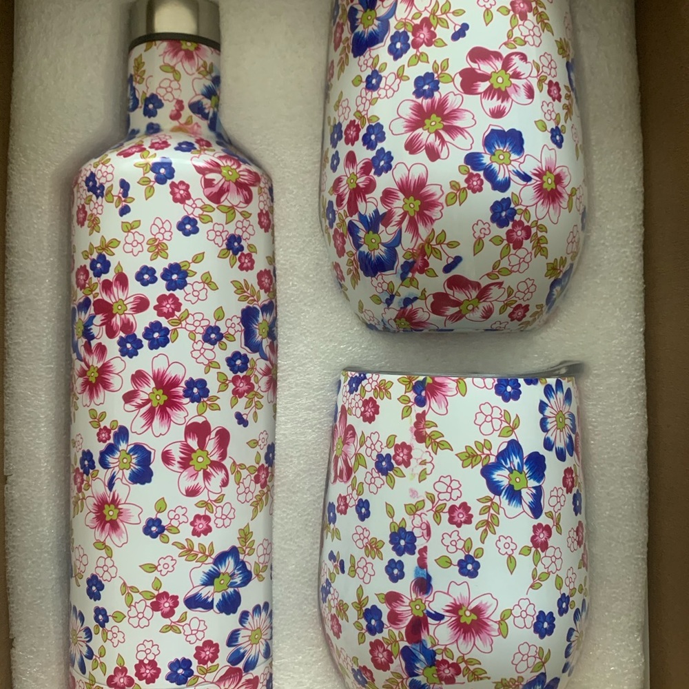 Thermo Bottle & 2 mini tumblers Gift Set